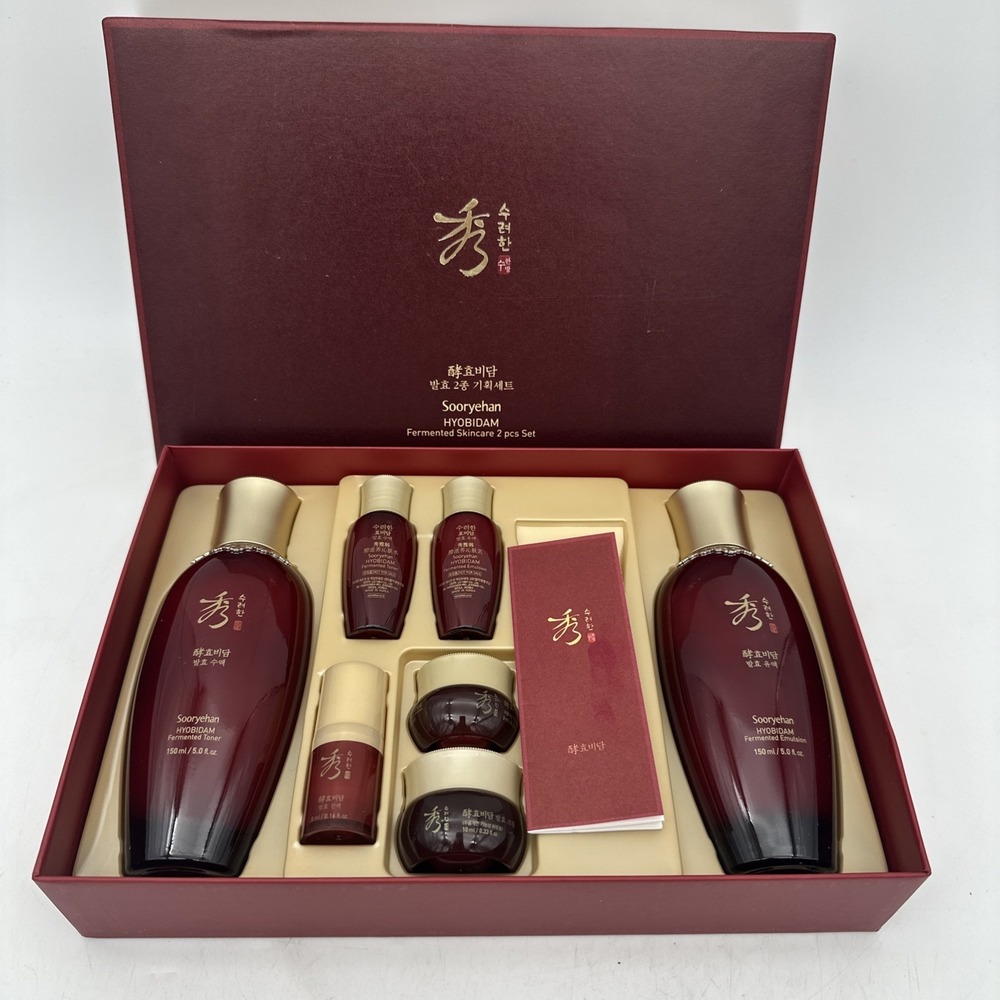 Sooryehan Hyobidam Fermented Skincare Set, Premium Korean Skin Care 5oz No Lotio